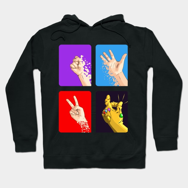 rock, paper, scissors, SNAP!!! Hoodie by bosslogic